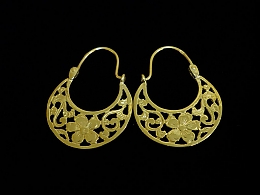 Златни обеци, 2.96гр. ,Бургас