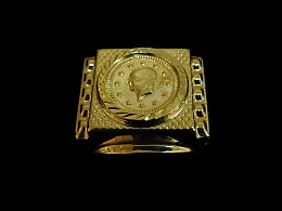 Златен мъжки пръстен, 6.34гр. ,Бургас