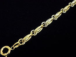 Златна синджирна гривна, 3.7гр. ,Несебър