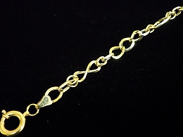 Златна синджирна гривна, 3.8гр. ,Несебър