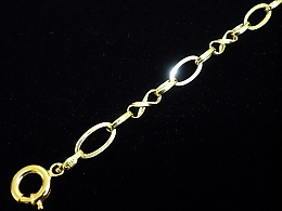 Златна синджирна гривна, 2.64гр. ,Несебър