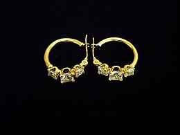 Златни обеци, 1.42гр. ,Несебър