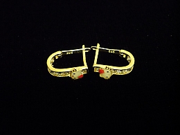 Златни детски обеци, 1.4гр. ,Поморие