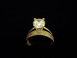 Златен дамски пръстен, 3.19гр. ,Бургас