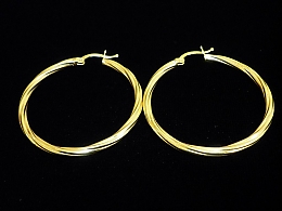 Златни обеци, 3.42гр. ,Бургас