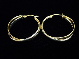 Златни обеци, 3.91гр. ,Бургас