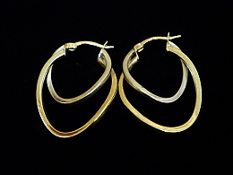 Златни обеци, 3.14гр. ,Бургас