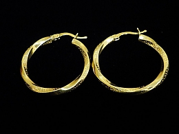 Златни обеци, 3.35гр. ,Бургас