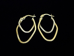 Златни обеци, 1.92гр. ,Бургас