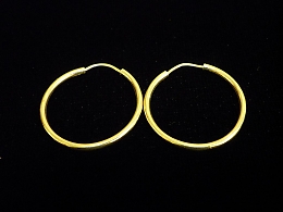 Златни обеци, 1.69гр. ,Бургас