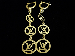 Златни обеци, 2.96гр. ,Бургас