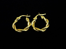 Златни обеци, 1.52гр. ,Бургас