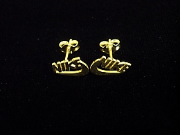 Златни обеци, 1.08гр. ,Бургас