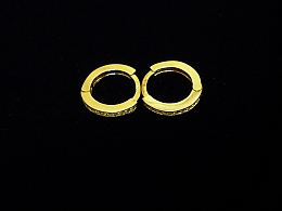 Златни детски обеци, 1.37гр. ,Бургас