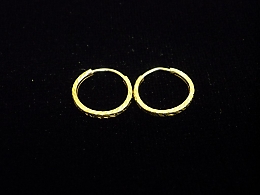 Златни обеци, 0.6гр. ,Поморие