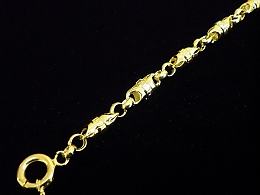 Златна синджирна гривна, 4.65гр. ,Айтос