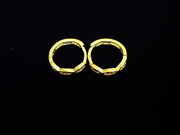 Златни детски обеци, 1.18гр. ,Средец