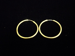 Златни обеци, 1.75гр. ,Средец