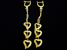 Златни обеци, 3.88гр. ,Бургас