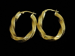 Златни обеци, 3.1гр. ,Бургас