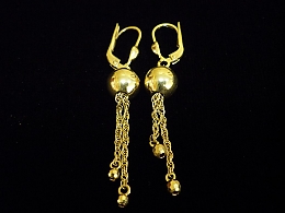 Златни обеци, 3.8гр. ,Средец