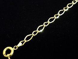 Златна синджирна гривна, 3.33гр. ,Бургас