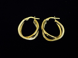 Златни обеци, 2.58гр. ,Бургас