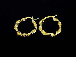 Златни обеци, 1.85гр. ,Бургас