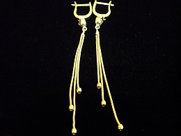 Златни обеци, 3.63гр. ,Бургас