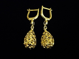 Златни обеци, 3.54гр. ,Средец