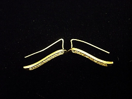 Златни обеци, 1.65гр. ,Бургас