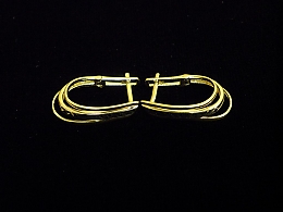 Златни обеци, 2.68гр. ,Бургас