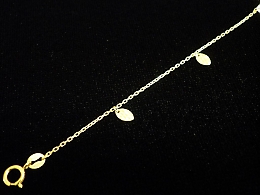 Златна синджирна гривна, 0.96гр. ,Бургас