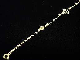 Златна синджирна гривна, 2.54гр. ,Бургас