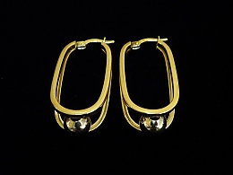 Златни обеци, 4.36гр. ,Бургас