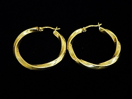 Златни обеци, 3.62гр. ,Бургас