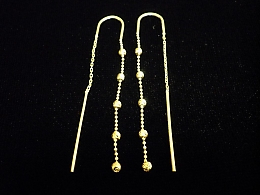 Златни обеци, 1.78гр. ,Бургас