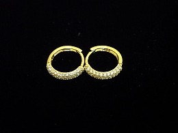 Златни обеци, 1.29гр. ,Бургас