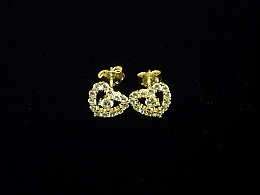 Златни обеци, 1.44гр. ,Бургас