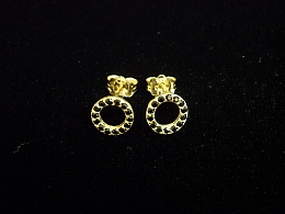 Златни обеци, 1.15гр. ,Бургас