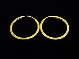 Златни обеци, 1.96гр. ,Карнобат