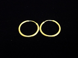 Златни обеци, 1.38гр. ,Карнобат