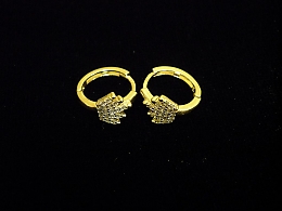 Златни обеци, 1.69гр. ,Карнобат