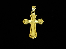 Златен кръст, 1.39гр. ,Карнобат