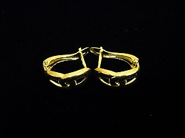 Златни обеци, 1.59гр. ,Карнобат