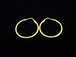 Златни обеци, 2.28гр. ,Карнобат