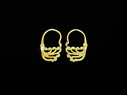 Златни обеци, 0.98гр. ,Карнобат