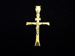 Златен кръст, 0.94гр. ,Карнобат