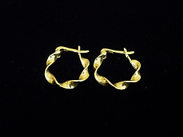 Златни обеци, 1.89гр. ,Карнобат