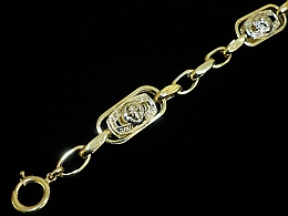 Златна синджирна гривна, 12.53гр. ,Айтос